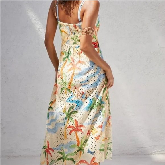 Farm Rio Copacabana Tropical Eyelet Cover Up NWT - Picture 4 of 16